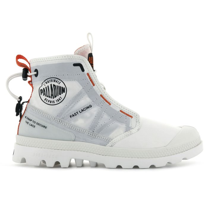 Bottes Palladium Pampa Travel Lite Femme Blanche | FR JRQ518G